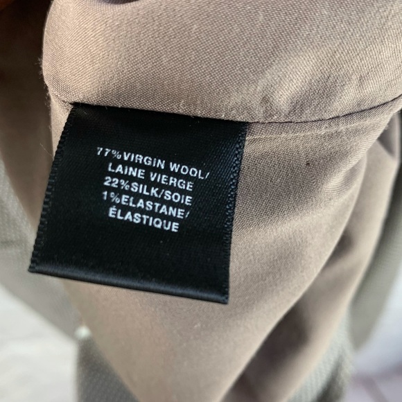 Lafayette 148 Jacket Blazer Brown Wool Silk - Picture 8 of 8